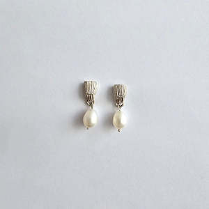 White Pearly Paw earrings