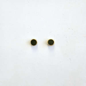 Pounamu Disk studs, small