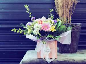 The Box - Pink (Arrangement in Container)