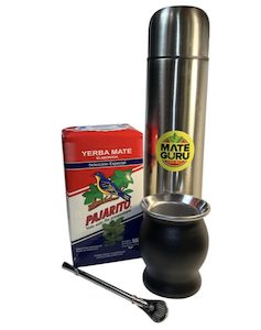 Products: Pajarito Especial, Metal Cup and Thermos Set