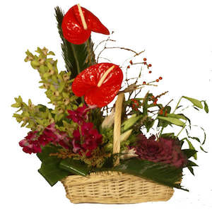 Basket Flower Arrangement