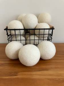 Dryer Balls: Felted New Zealand Wool Dryer Balls Set of 3