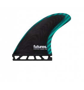 FEA CONTROL SERIES FIBERGLASS THRUSTER - BLK/TEAL