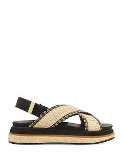 Summer: Gioseppo 71052 Odrie Black Low Wedge Sandal