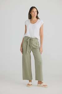 Shanty SH2481-3 Dickens Pants Sage Check