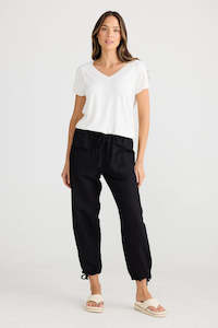 Summer: Shanty SH24294-2 Amazon Pant Black Linen Blend