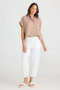 Summer: Shanty SH24294 - 1 Amazon Pant White Linen Blend