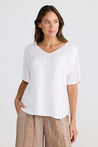 Shanty SH24275-1 Livorno White Linen Top