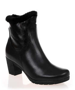 Pitillos 3514 Black Leather Ankle Boot