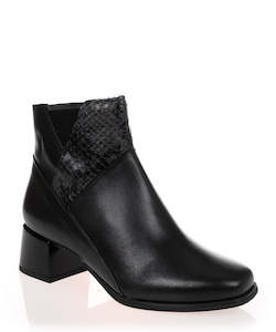 Winter: Pitillos 1683 Black Leather Ankle Boots