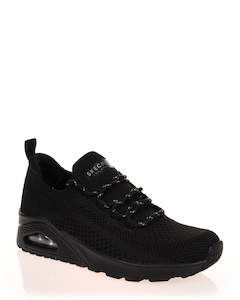 Flats Sale: Skechers Uno Everywear Black Sneaker