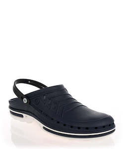 Flats Sale: Wock Mens Clog 03 White & Navy