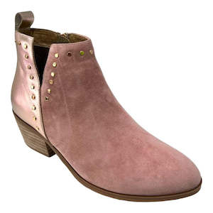 Boots Sale: Chrissie Deft Rose Kidd Leather Ankle Boot