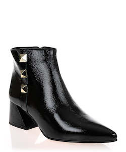 Boots Sale: Jose Saenz 4364-NP Patent Black Leather Ankle Boot