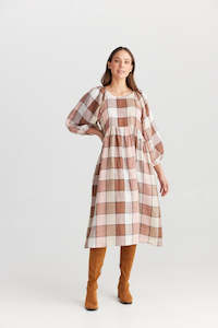 Sale: Shanty Angel Wings Dress Catalan Check