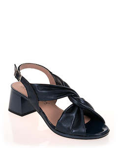 Mid Heels: Pitillos 5692 Marino Leather Sandal