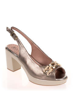 Pitillos 2813 Bronze Leather Slingback Sandal