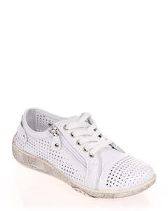 Mago Desa White Leather Sneaker