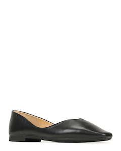 Ballet Shoes: EOS Adriana Black Leather Ballet Shoe