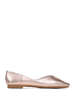 Ballet Shoes: EOS Adriana Rose Metallic Leather Ballet Shoe