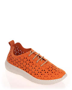 Flat Shoes: Plumaflex A03702 Naranja Casual Shoe