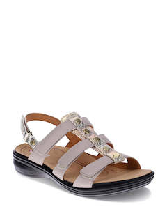 Flat Shoes: Revere Toledo Mixed Metallic Sandal