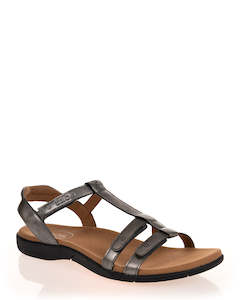 Taos Trophy 2 Pewter Leather Summer Sandal