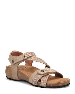 Taos Trulie Stone Leather Summer Sandal