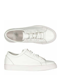 Minx Bandit White Milled Leather Sneaker