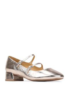 Wedding: EOS Cessie Rose Metallic Leather Mary Jane Ballet