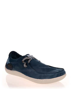 Walking Shoes: Sunni Sabbi Wallab 002 Blue Jeans Mens Canvas Casual