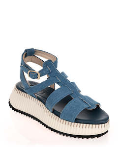 T Bars: NEO ALBA146 Jeans Leather Sandal