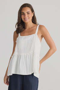 Holiday HC24053-1 Alita Top White Gauze