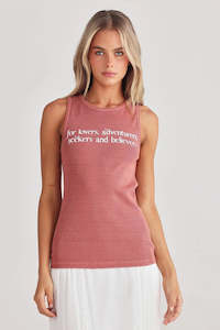 Clothing: Talisman TA24317 -1 Lovers Ribbed Tank Russet