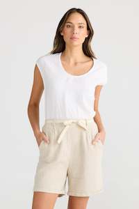 Clothing: Shanty SH242249-1 Positano Short Natural Jaquard