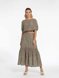 Skirts: X LAB 588 Take A Chance Skirt Olive