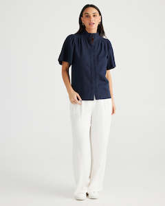 Brave & True Penelope Top Navy