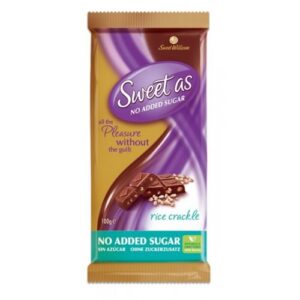 Sweet William SWEET AS RICE CRACKLE CHOC BAR 100g - Max Health