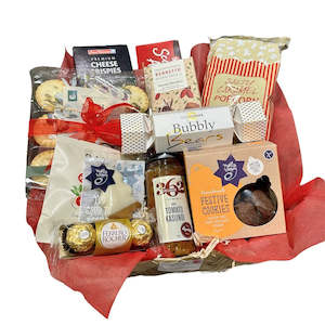 Christmas Hamper in Woven Tray