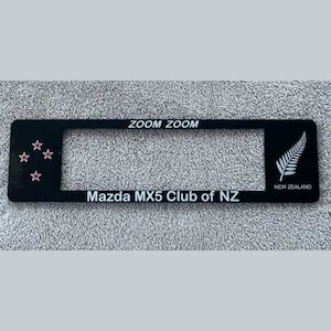 Products: Number Plate Surround – Silver Fern – 2022