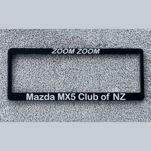 Products: Number Plate Surround – Plain – 2022