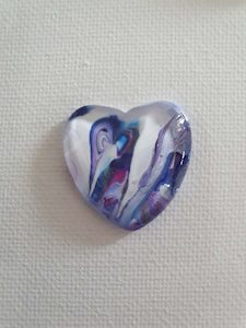 Heart Cabochon White Heart – Video 688