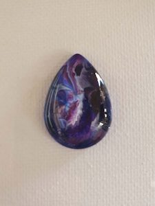 Droplet Cabochon Blue Galaxy – Video 688