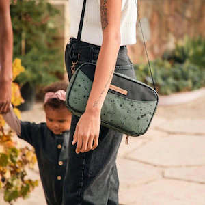 Companion Diaper Clutch in Olive Ink