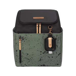 Tempo Backpack Diaper Bag in Olive Ink