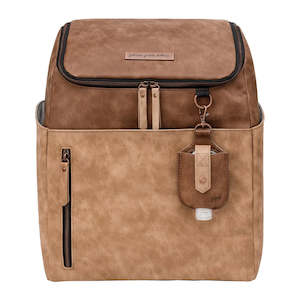 Tempo Backpack Diaper Bag in Brioche