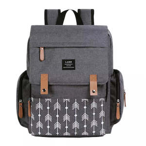 NAPPY BAG - Arrow Grey