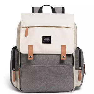 NAPPY BAG - Grey/Cream