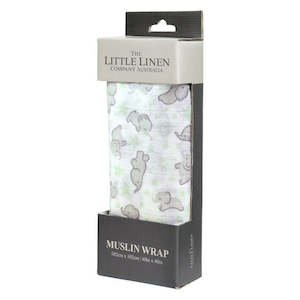 Mint Elephant - 1pk Muslin