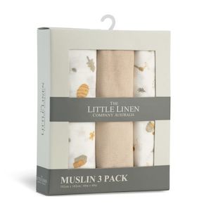 Nectar Bear - 3pk Muslin